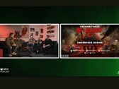 En skärmdump av Xbox podcast som visar Gears of War's omslag tillsammans med PS5-logotypen 