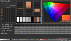 ColorChecker efter kalibrering (Display P3)