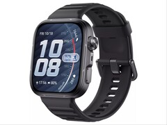 Inofficiell rendering av Huawei Watch Fit 5 Pro i svart.