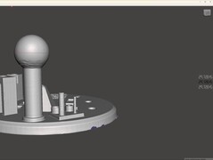 Diameter på Scanbench-bollen uppmätt i MeshMixer