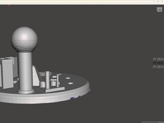 Diameter på Scanbench-bollen uppmätt i MeshMixer