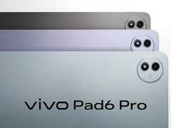Vivo Pad6 Pro i de tre färgerna vid lanseringen.