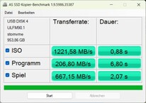 PicoDrive Thunderbolt 4: AS SSD-kopia