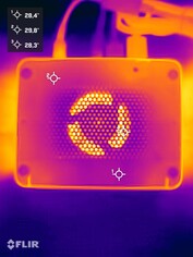 Asus NUC 15 Pro+ stresstest (undersida)