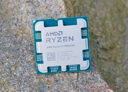 Testning av AMD Ryzen 9 7950X3D. Testenhet tillhandahållen av AMD Tyskland