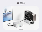 MACO kostar från cirka 278 dollar i Kina. På bilden: minidatorn med en eGPU-installation. (Bildkälla: Aoostar - redigerad)