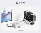 MACO kostar från cirka 278 dollar i Kina. På bilden: minidatorn med en eGPU-installation. (Bildkälla: Aoostar - redigerad)