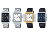 Från vänster till höger, Casio MTP-B190D-1BV, MTP-B190D-7BV, MTP-B190GL-7BV och MTP-B190L-2BV. (Bildkälla: Casio)