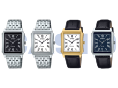 Från vänster till höger, Casio MTP-B190D-1BV, MTP-B190D-7BV, MTP-B190GL-7BV och MTP-B190L-2BV. (Bildkälla: Casio)