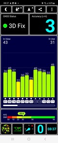 GPS-mottagning utomhus