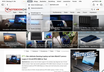 iPadOS 26 menyfält