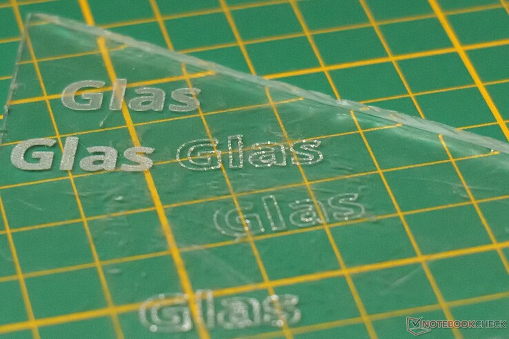 Glas kan graveras, men inte skäras