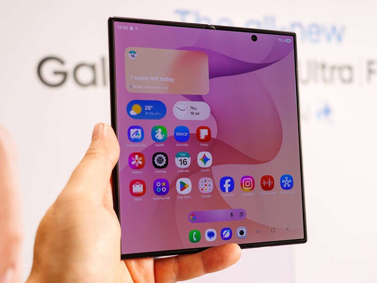 Galaxy Z Fold 8 Ultra:s inre skärm