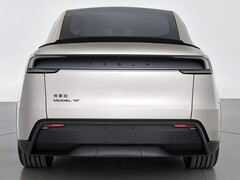 Tesla Model Y L-logotypen är stiliserad för att antyda en SUV med tre rader. (Bildkälla: MIIT)