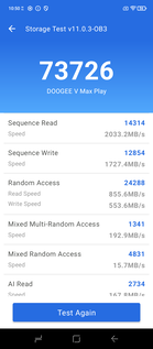 AnTuTu 11 lagringstest (Bildkälla: Skärmdump - Sergey Tarasov - Notebookcheck)