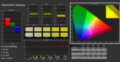 Calman ColorChecker: DCI-P3 - mättnad