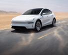Den nya 2026 Tesla Model Y i Pearl White multicoat-färg. (Bildkälla: Tesla)
