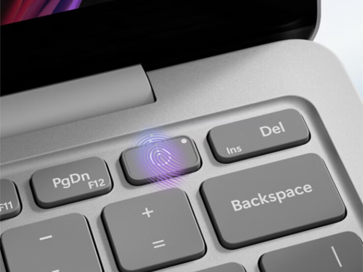 Alla Microsoft Surface Laptop 13-tums SKU:er har en inbyggd fingeravtrycksläsare.