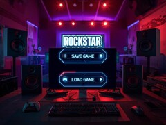 Spara och ladda-prompten i en installation med Rockstar Games-tema