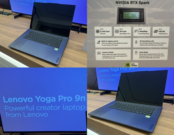 Lenovo Yoga Pro 9n som visades upp på Computex 2026. Lenovo säger att det är en kraftfull bärbar dator för kreatörer.