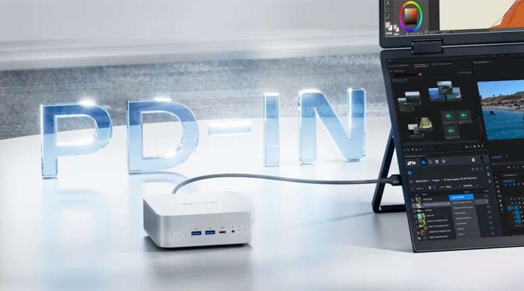 Minisforum AI X1 kan strömförsörjas via sina USB4-portar, till skillnad från många moderna mini-PC-datorer. (Bildkälla: Minisforum)