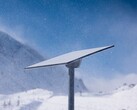 En Starlink-mottagare i snöigt tillstånd (Bildkälla: SpaceX)