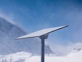 En Starlink-mottagare i snöigt tillstånd (Bildkälla: SpaceX)