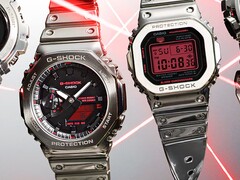 Casios nya G-Shock Fine Metallic-klockor har röda displayer