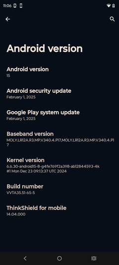Motorola Moto G15 programvara