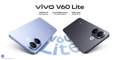 Vivo V60 Lite 4G finns i blå och svarta färgställningar (Bildkälla: Vivo)