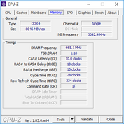 CPU-Z Minne