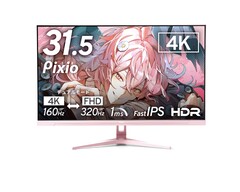Spelskärmen Pixio PX32UF 4K IPS finns i färgvarianterna rosa, blå, svart och vit.