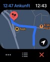 Aktiv navigering med hjälp av appen Kartor