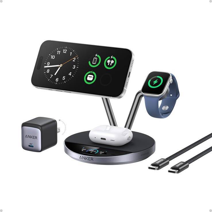 Anker Prime trådlös laddningsstation (3-i-1, MagGo, AirCool, dockningsstativ). (Bildkälla: Anker)