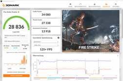 Fire Strike (nätdrift, separat GPU, dyn. boost 25 watt)