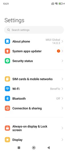 Programvara på Xiaomi Redmi Note 12S