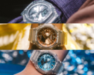Från botten till toppen, Casio GA2100BM-7A2, GA2100BM-7A5 och GA2100BM-7A8. (Bildkälla: Casio)