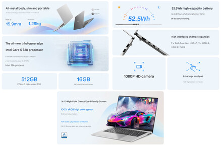 Konfigurationen av Vivobook 16SE med basskärmen