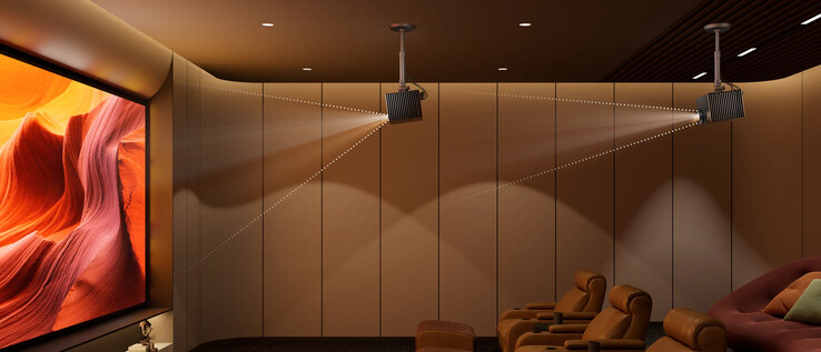 Tack vare den utbytbara linsen erbjuder VisionMaster Max ett brett utbud av projektionsförhållanden (Bildkälla: Valerion)