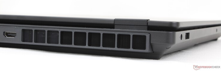 Baksida: USB-C med DisplayPort 1.4 + Power Delivery 3.1 (10 Gbps)