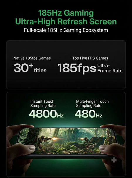 Reklammaterial för Redmi K100 Pro-seriens 185 Hz-skärm (översatt med Gemini)