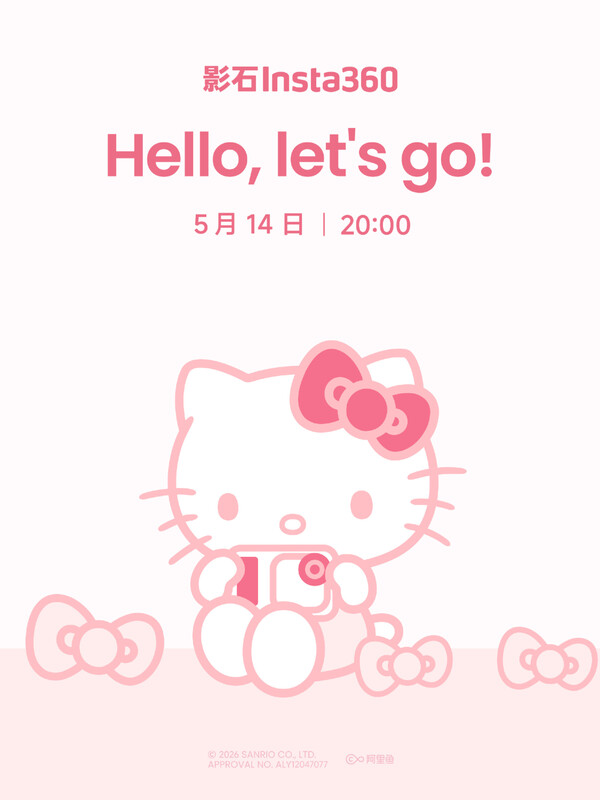 Teaser för Insta360 Go Ultra x Hello Kitty Edition.