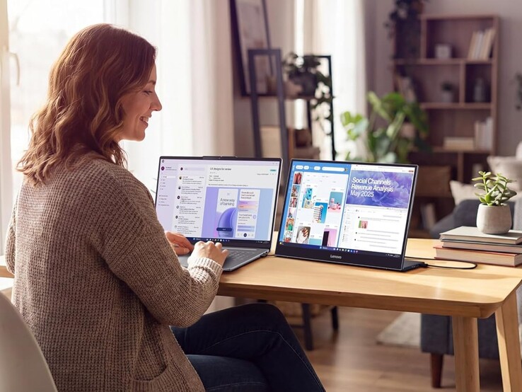 Lenovo L16:s stora 16-tums skärm i formatet 16:10 passar utmärkt för arbete och surfning
