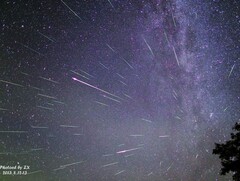 En bild av Perseiderna över Kina (Bildkälla: Xiang Zhan och Beijing Planetarium)