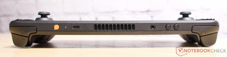 USB C (med PowerDelivery och DisplayPort); 3,5 mm ljuduttag