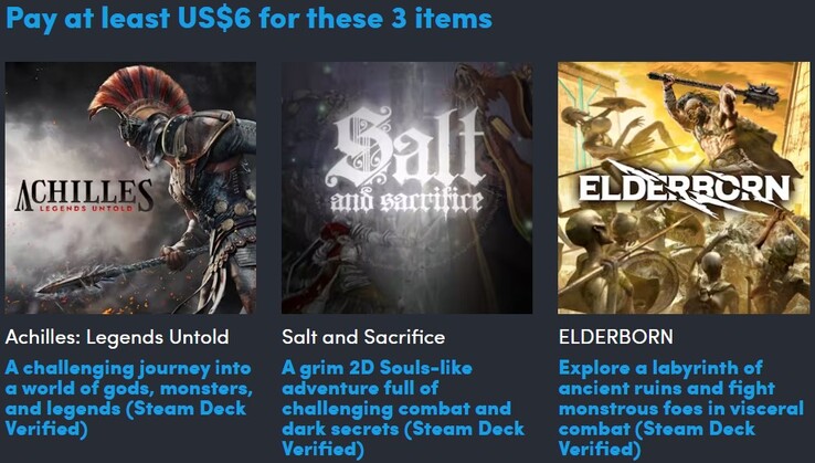 En dekorativ bild. En betalning på $6 ger dig 3 spel (Bildkälla: Humble Bundle)