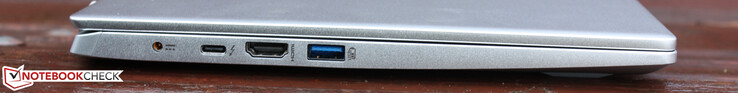 Hollow jack (strömförsörjning), Thunderbolt 4 med USB-C Power Delivery (tillval), HDMI, USB-A 3.1 Gen. 2 Sleep &amp; Charge