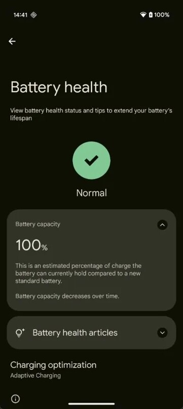 Menyn Android Batterihälsa finns under fliken Batteri i appen Inställningar. (Bildkälla: Android Authority)