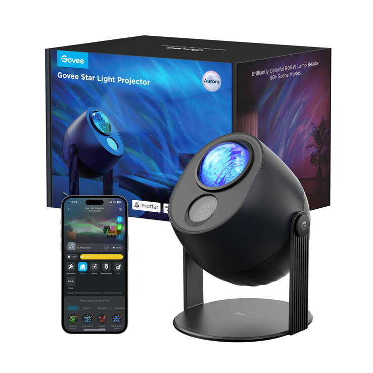Den nya Govee Star Light Projector Ocean Wave ser ut att likna den ursprungliga modellen (bilden). (Bildkälla: Govee)