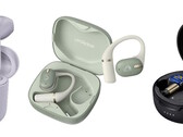 JVC Kenwoods budgetmodell HA-A4T, mellanklassmodellen HA-NP80T och premiummodellen HA-FW5000T (från vänster till höger) – hörlurar.